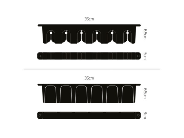 Rutenhalter Delphin Wall HOLD35x6.5x3cm – Bild 5