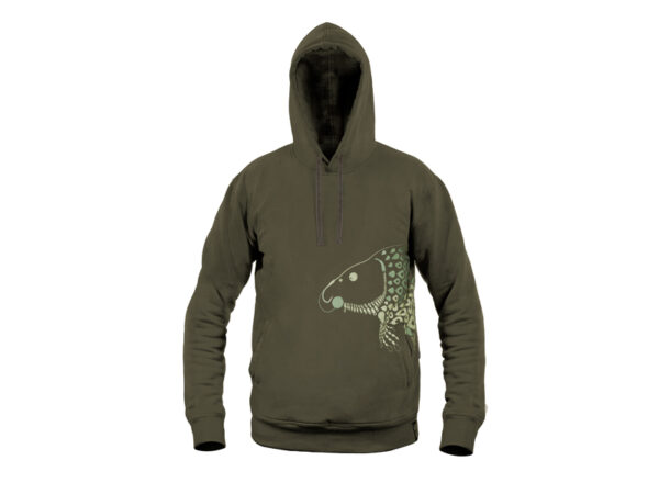 Kapuzenpullover Delphin TACKLE KarpfenXL – Bild 2