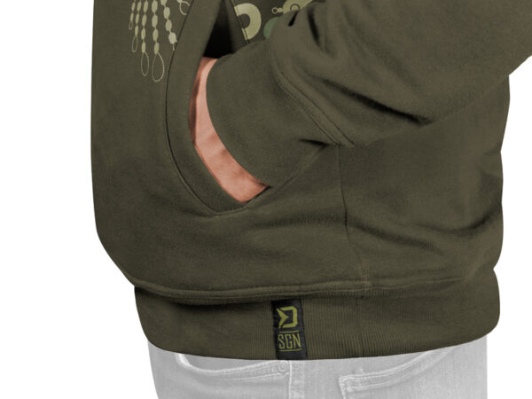 Kapuzenpullover Delphin TACKLE KarpfenXL – Bild 4