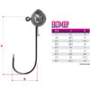 Jig Kopf mit Delphin BOMB Halter! / 5Stück5g-3/0 – Bild 3