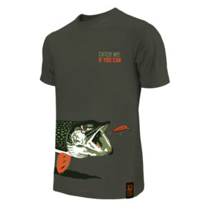 T-Shirt Delphin Catch me! HECHTKING SIZE