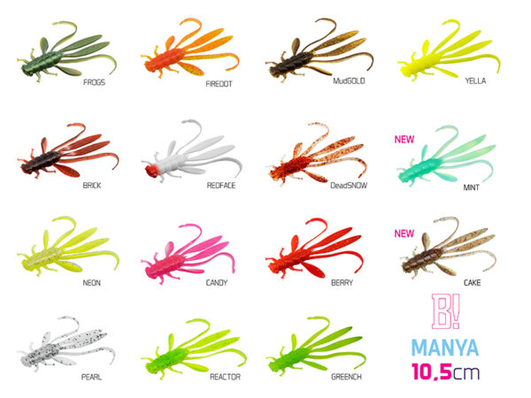 Nymfa Delphin MANYA UVs / 5St.10.5cm/YELLA
