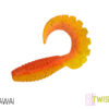 Gummiköder Delphin TWISTA UVs / 5St.8cm/YELLA – Bild 5