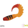 Gummiköder Delphin TWISTA UVs / 5St.8cm/YELLA – Bild 8