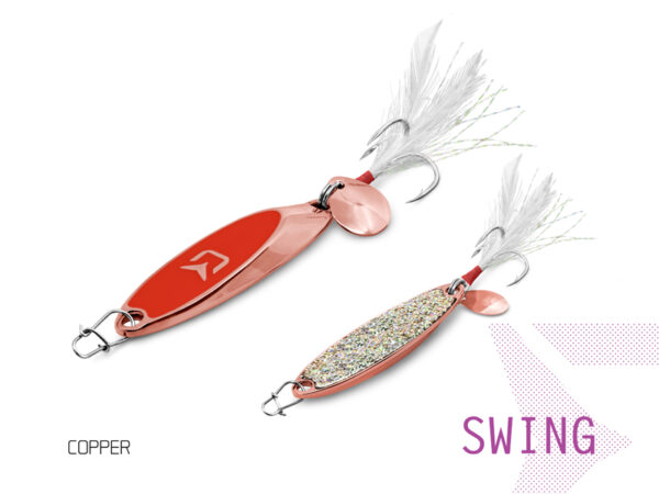 Blinker Delphin SWING15g COPPER hook #6 – Bild 4