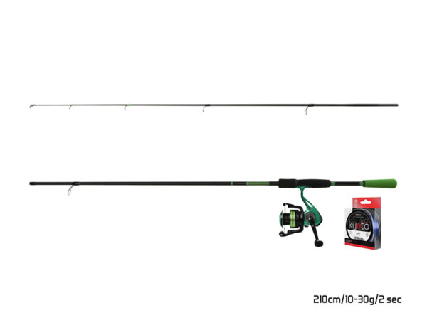Delphin GreenSPIN Spinn-Set180cm/30g + 2T + 0,261mm – Bild 3