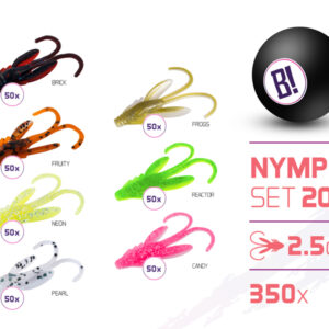 Köder Set BOMB Nympha Farben 2022 2,5cm / 350 St.2,5cm