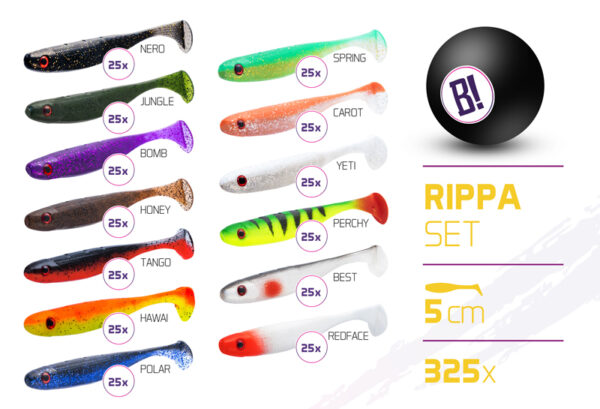 Köder Set BOMB Rippa 5cm / 325 St.5cm