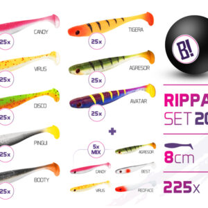 Köder Set BOMB Rippa Farben 2022 8cm / 225 St.8cm