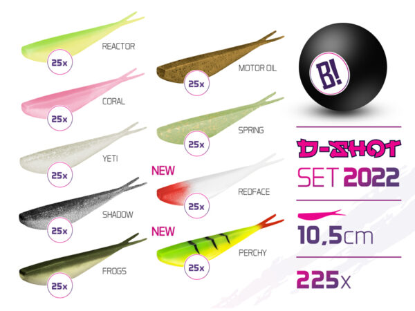 Köder Set BOMB D-SHOT 2022 10,5cm / 225 St.10,5cm