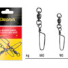 Ball bearing swivel mit coastlock snap / 3 St.90kg
