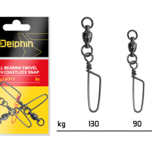 Ball bearing swivel mit coastlock snap / 3 St.130kg