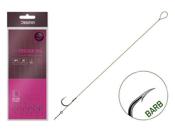 Vorfach Delphin NOLIMIT Sting / 6St.12cm / 15lbs / BARB #4 / Sting 7mm