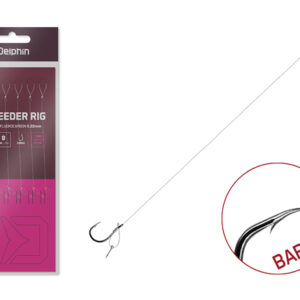 Vorfach Delphin FLR D-rig / 6St.8cm / 0,22mm / BARB #6 / Sting 7mm