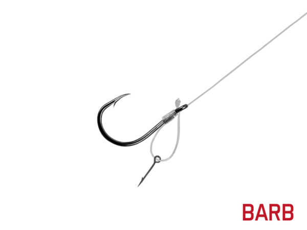 Vorfach Delphin FLR D-rig / 6St.8cm / 0,22mm / BARB #8 / Sting7mm – Bild 2