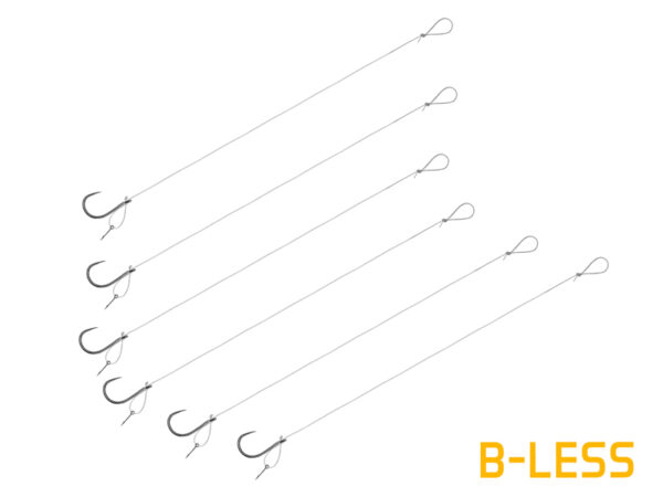 Vorfach Delphin FLR D-rig / 6St.8cm / 0,22mm / B-LESS #8 / Sting 7mm – Bild 3