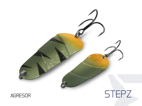 Delphin STEPZ StripSCALE Spoon10g AGRESOR Hook #2 – Bild 6