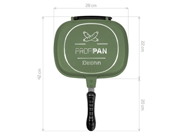 Pfanne Delphin ProfiPAN Green22x28x7cm – Bild 2