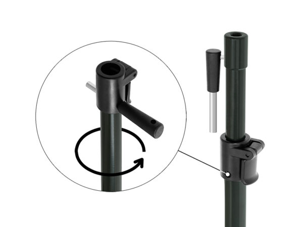 Delphin CLASSA Stick Rutenhalter80-130cm – Bild 3