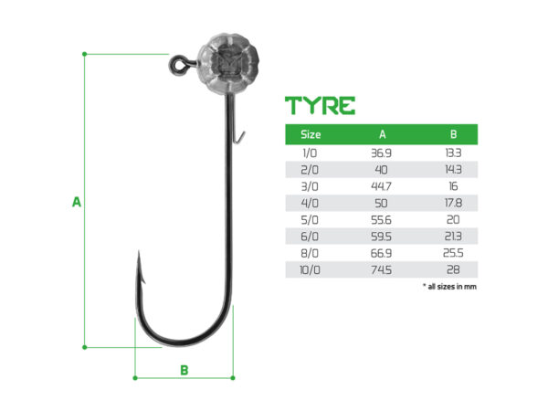Jigkopf mit dem Halter Delphin TYRE / 5 St.40g-4/0 – Bild 4