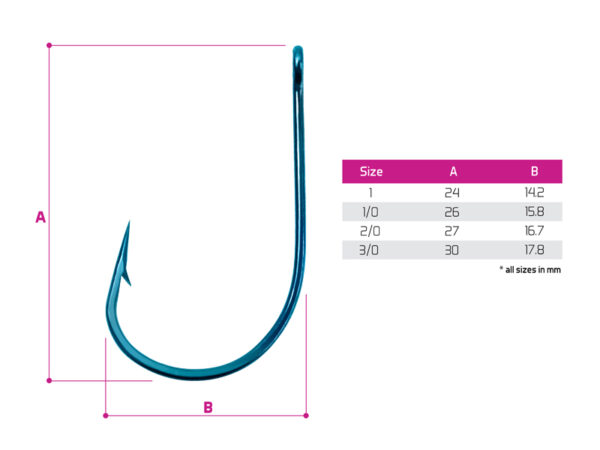 Haken Delphin B! NEO ZanderPoint BLU / 10St.2/0 – Bild 3