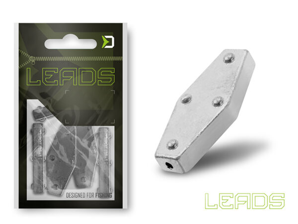 Delphin LEADS Sargbleie / 5St.40,0g – Bild 2