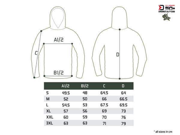 Delphin UV ARMOR 50+ Kapuzen-T-ShirtPredator XXL – Bild 6