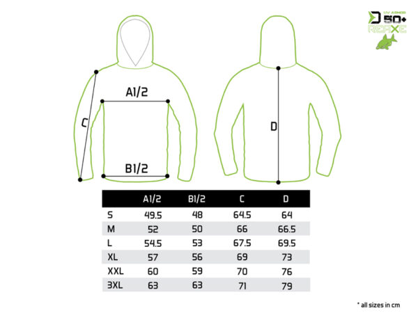 Delphin UV ARMOR 50+ Kapuzen-T-ShirtReaxe M – Bild 6