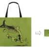 20St. Einkaufstasche Delphin ShopBAG CARP50x45cm – Bild 3