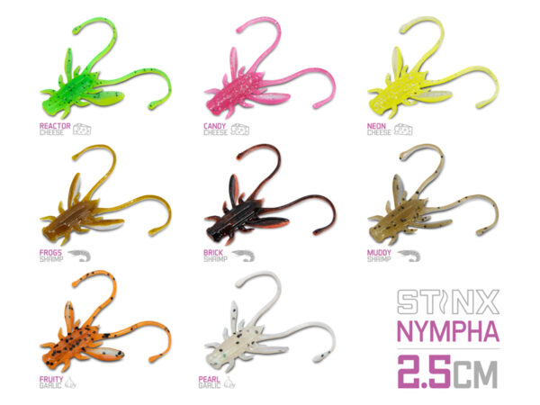 Kunstköder Delphin B! Stinx NYMPHA / 20St.2.5cm / REACTOR