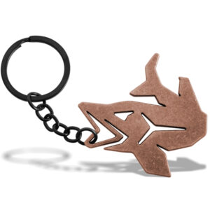 Schlüsselanhänger mit dem Flaschenöffner Delphin PIKENERBronze
