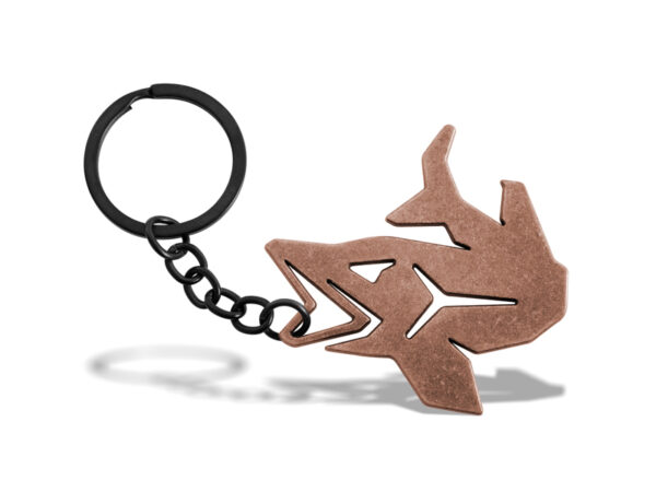Schlüsselanhänger mit dem Flaschenöffner Delphin PIKENERBronze