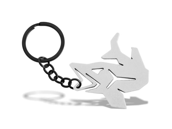 Schlüsselanhänger mit dem Flaschenöffner Delphin PIKENERSilber