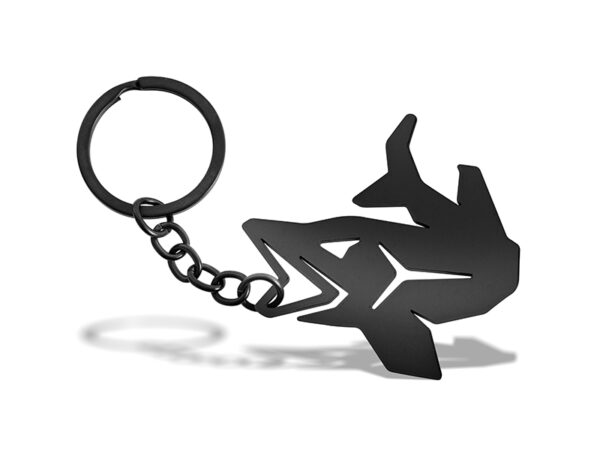 Schlüsselanhänger mit dem Flaschenöffner Delphin PIKENERSchwarz