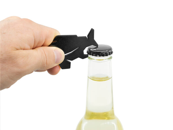 Delphin CARPENER Schlüsselanhänger mit dem FlaschenöffnerSchwarz – Bild 3