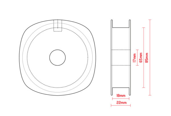 Spule 100-300m / 10St.transparent – Bild 2