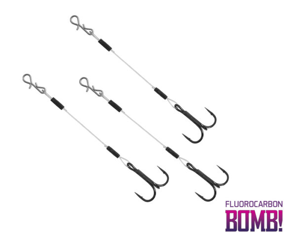 BOMB! Twisto RIGS Fluorocarbon / 3St.#1/12cm – Bild 3