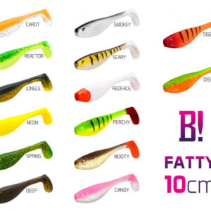 TOP-Set Fatty BOMB-Köder! / 5St.10cm / Tigera + Redface + Booty + Candy + Reactor