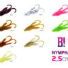 Gummiköder BOMB! Nympha / 10St.2,5cm/FROGS