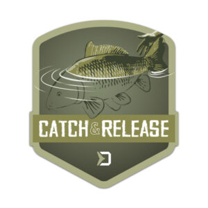 Aufkleber Delphin CATCH and RELEASE9x8cm