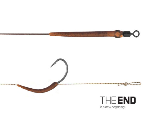 Vorfach Delphin THE END Boilie rig / 2St.20cm/25lbs/#8 – Bild 2