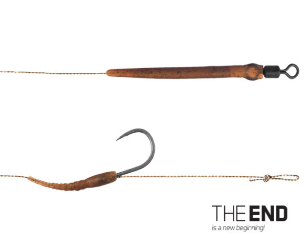 Vorfach Delphin THE END Boilie rig / 2St.20cm/25lbs/#8 – Bild 2