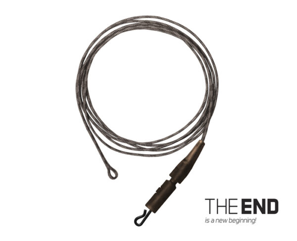 Vorfach THE END Leadcore + PIN Clip / 3St.1m