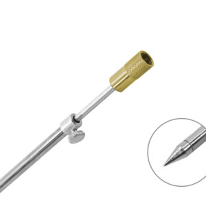 Rutenhalter Delphin Stahl mit Gewinde40-70cm