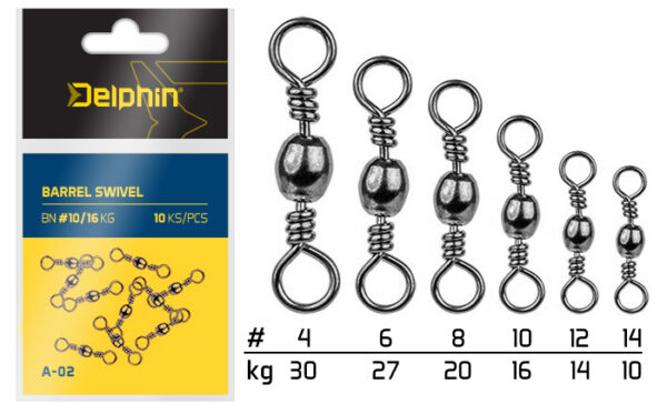 Barrel Swivel A-02/10St.BN/4